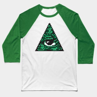 Illuminati pixel art Baseball T-Shirt